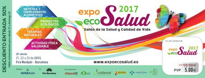 Vale de 50% de descuento entradas  Expo Eco Salud este fin de semana