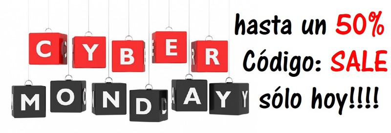 Hoje Cyber Monday, até 50% de desconto em todos os produtos!