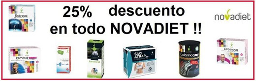 25% de desconto em toda a marca NOVADIET !!