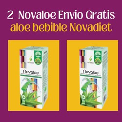 2 Novaloe bebible 1 litro detox Novadiet Envio Gratis