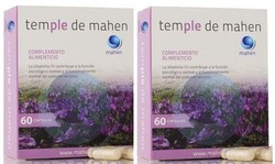 2 caixas de Mahen Temple sono estresse 60 cápsulas