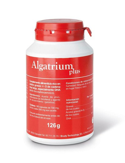 Algatrium Plus 180 comprimidos con 330 mg. de DHA