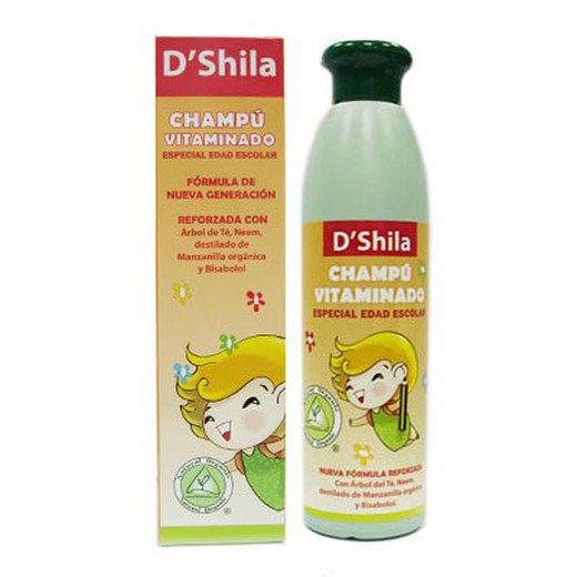 Xampú vitaminat especial edat escolar 250 ml D'Shila