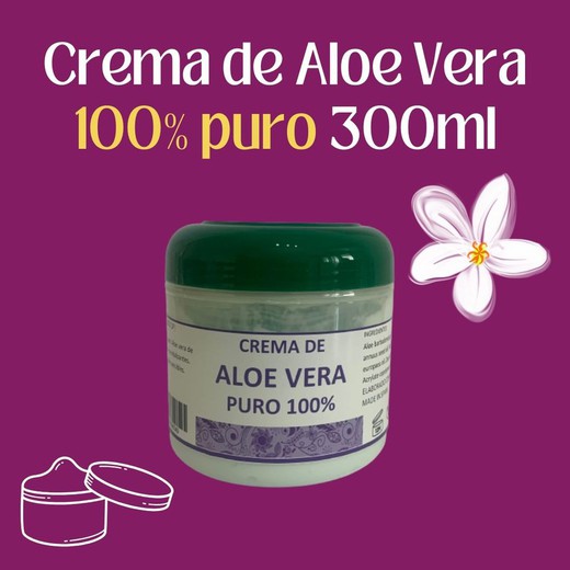 Crema d'Aloe Vera Pur 100% BIO 300 ml