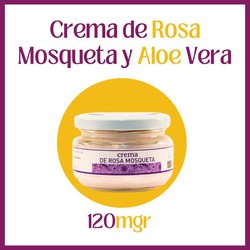Crema de Rosa Mosqueta y Aloe Vera BIO 120ml