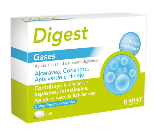 Digest gasos d'Eladiet 60 comprimits