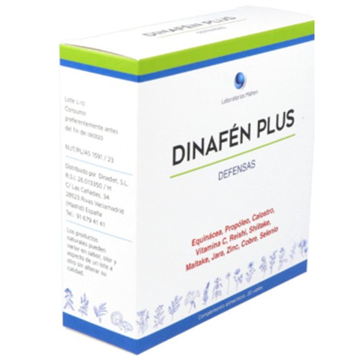 Dinafen Plus defenses Mahen 20 viales