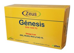 Genesis DHA TG  1000  de Zeus 120 capsulas