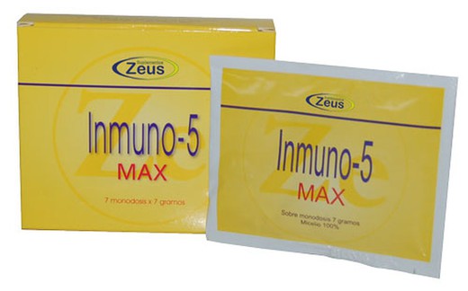 Inmuno 5 Max 7 sobres de Zeus