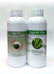 Jugo Aloe Vera con pulpa uso alimenticio 1 litro Cultivo Ecológico depurativo