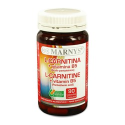 L-carnitina + Vitamina B5 de Marnys 90capsulas de 500 mg