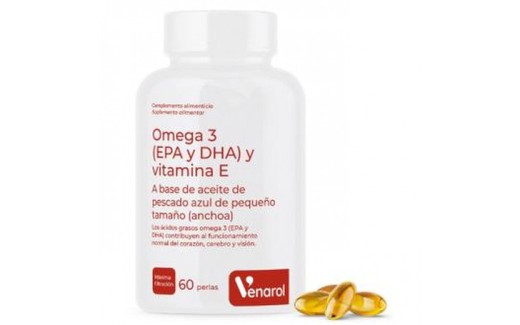 Omega 3 EPA  DHA i vitamina E Herbora 60 pérolas