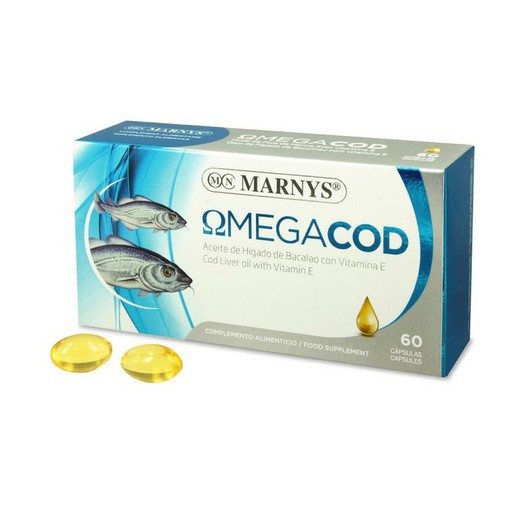 Omegacod de Marnys amb Oli de Fetge de Bacallà 60 X 510 mg
