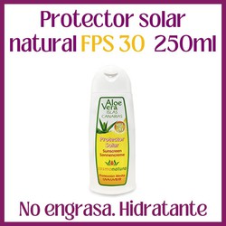 Protector solar natural FPS 30 hidratante 250ml.