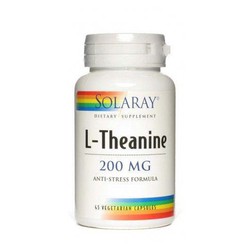 Teanina L Theanine  200mg 45 capsulas de  Solaray