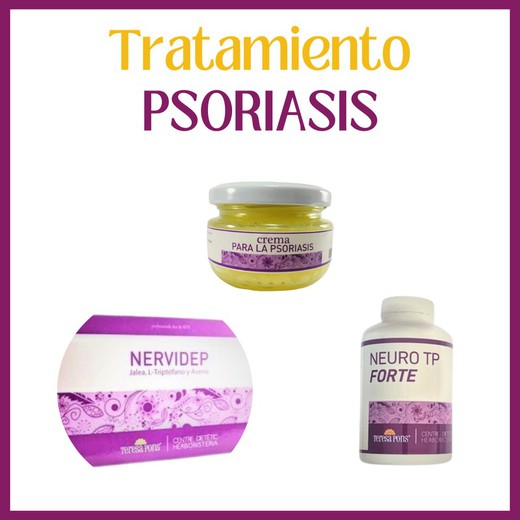 Tratamiento de la psoriasis 3 productos oferta para  1 mes