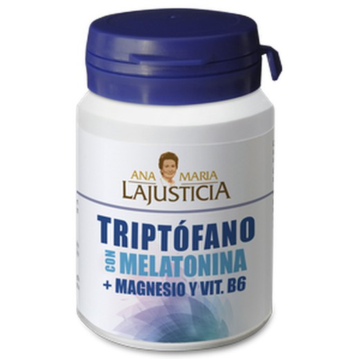 Triptofano con Melatonina con Magnésio y Vitamina B6  60 c Ana M Lajusticia