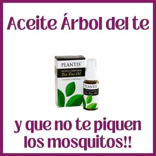 Aceite arbol del te mosquitos insectos