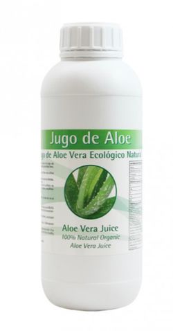 Jugo Aloe Vera sin pulpa uso alimenticio 1 litro Cultivo Ecológico depurativo