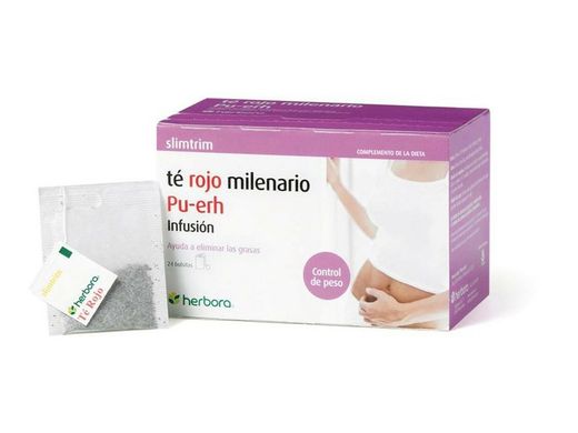 Slim Trim Rojo Infusion 24 sobres Herbora