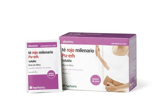 Slim Trim Te Rojo Soluble 24 sobres Herbora